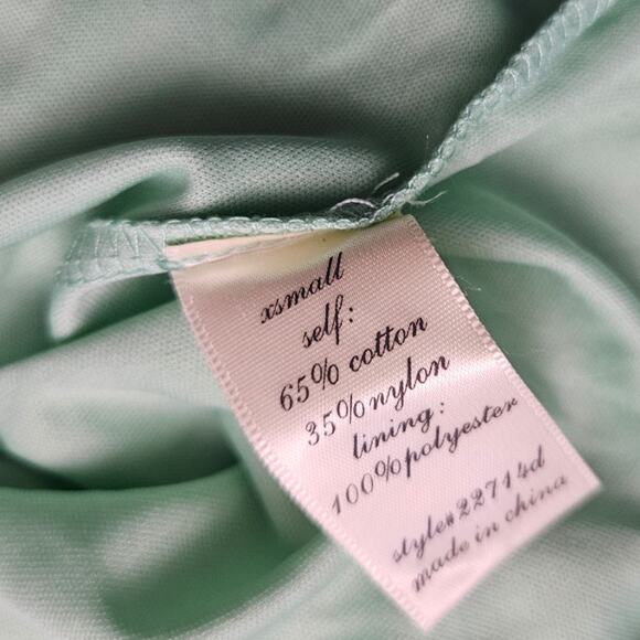 Alya Francesca's Mint Green Lace Overlay Sleeveless Halter Dress sz XS - Picture 4 of 6